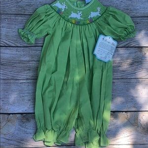 Used: Smocked Romper Remember Nguyen